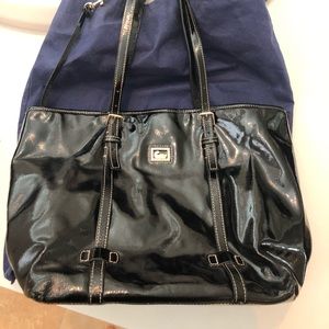 Black Patent Leather Dooney & Bourke Handbag
